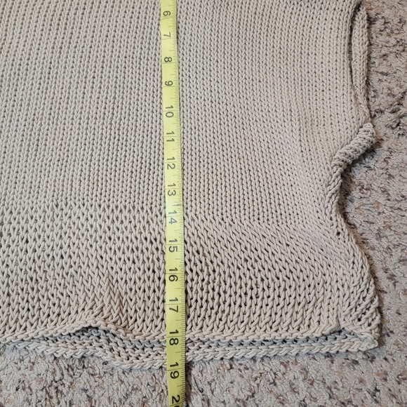 THE FISHER PROJECT CABLE KNIT OVERSIZED CROP SWEATER TOP, S - Picture 6 of 7
